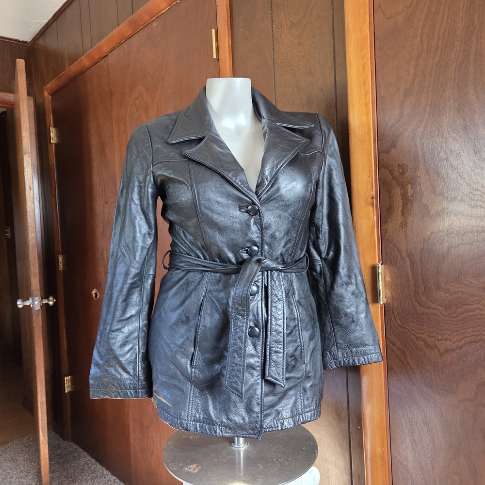 Women's Black Leather Jacket